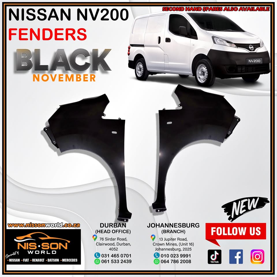 NISSAN NV200 FENDERS - Private Seller NISSAN NV200 FENDERS - Private Seller