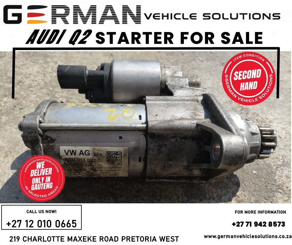 Audi Q2 starter motor for sale - Private Seller Audi Q2 starter motor for sale - Private Seller