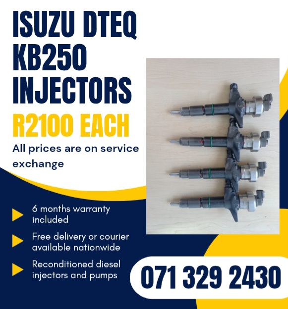 ISUZU DTEQ KB250 INJECTORS FOR SALE WITH WARRANTY - Private Seller ISUZU DTEQ KB250 INJECTORS FOR SALE WITH WARRANTY - Private Seller