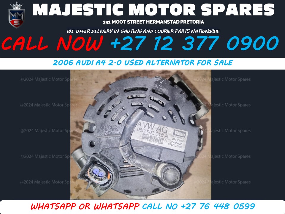 Audi 2006 A4 2.0 alternator for sale used - Private Seller Audi 2006 A4 2.0 alternator for sale used - Private Seller