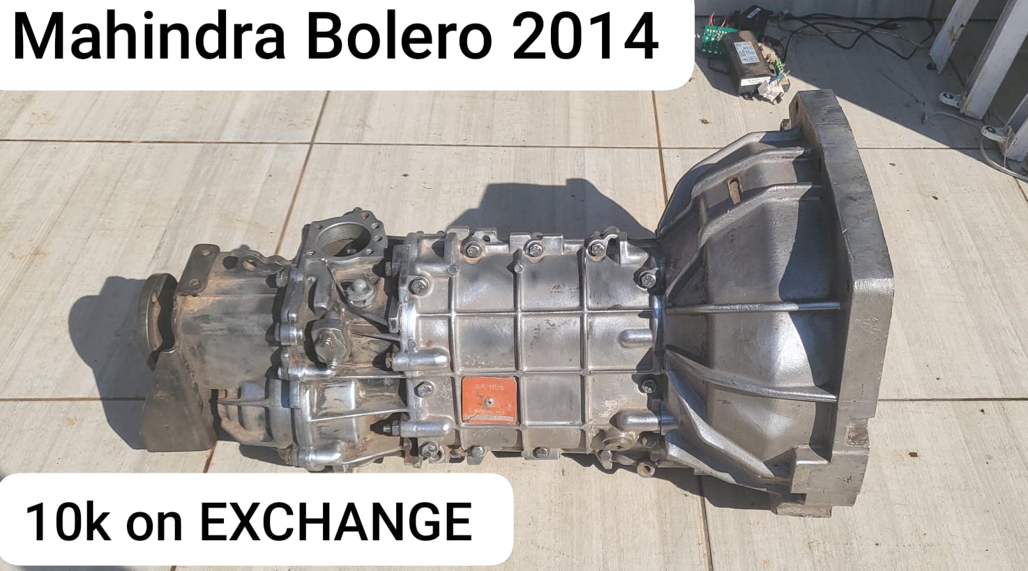 Mahindra Bolero 2014

Gearbox on exchange - Private Seller