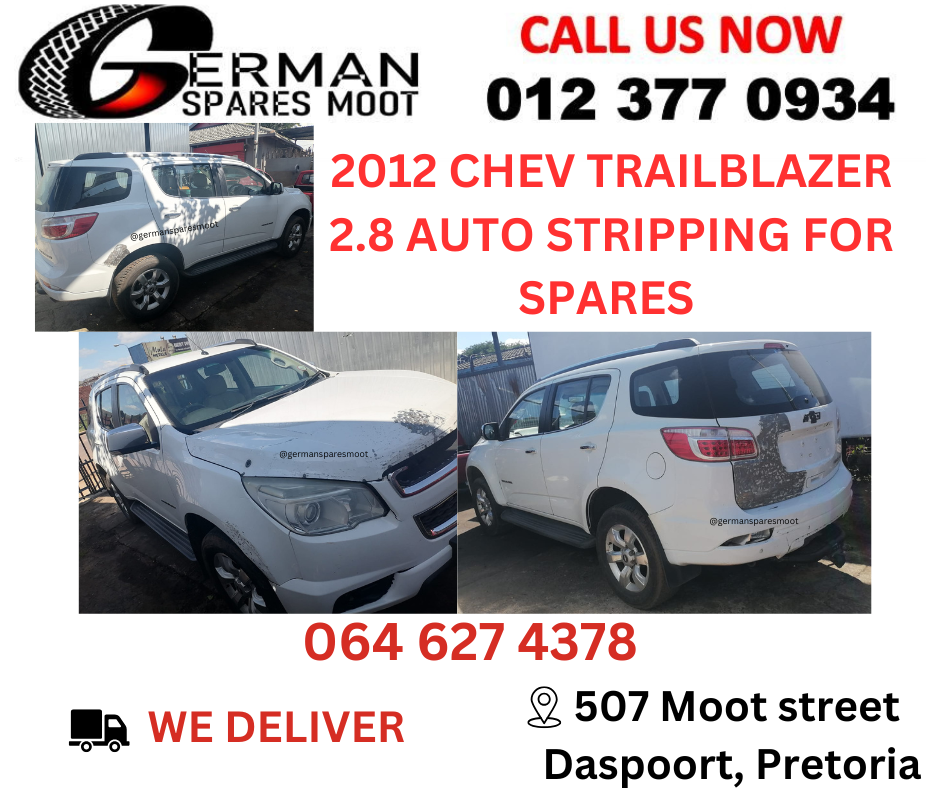 2012 Chev Trailblazer 2.8 Auto Stripping For Spares - Private Seller 2012 Chev Trailblazer 2.8 Auto Stripping For Spares - Private Seller