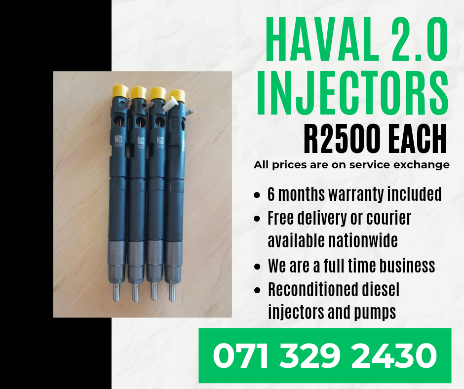 HAVAL 2.0 INJECTORS FOR SALE WITH WARRANTY INCLUDED - Private Seller HAVAL 2.0 INJECTORS FOR SALE WITH WARRANTY INCLUDED - Private Seller