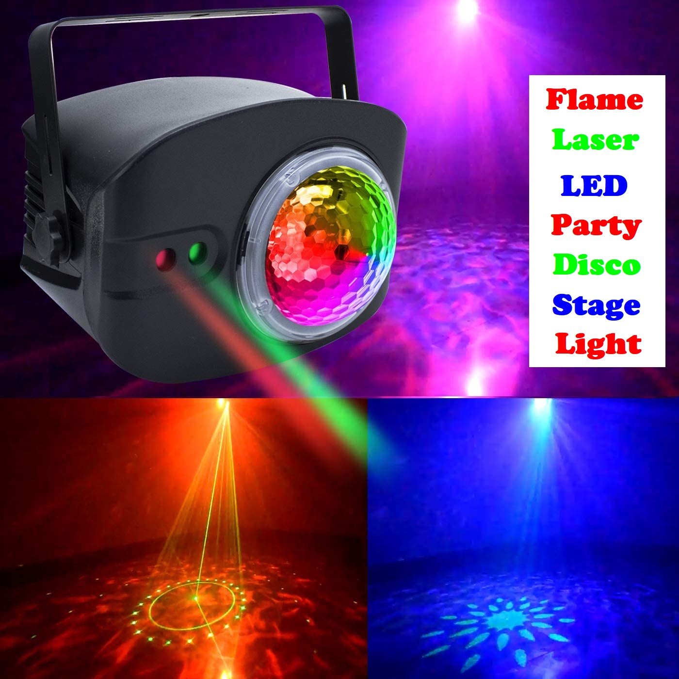 Disco Stage DJ Party Flame Laser LED Light. Stunning Spectacular Show. Ex-Demo.