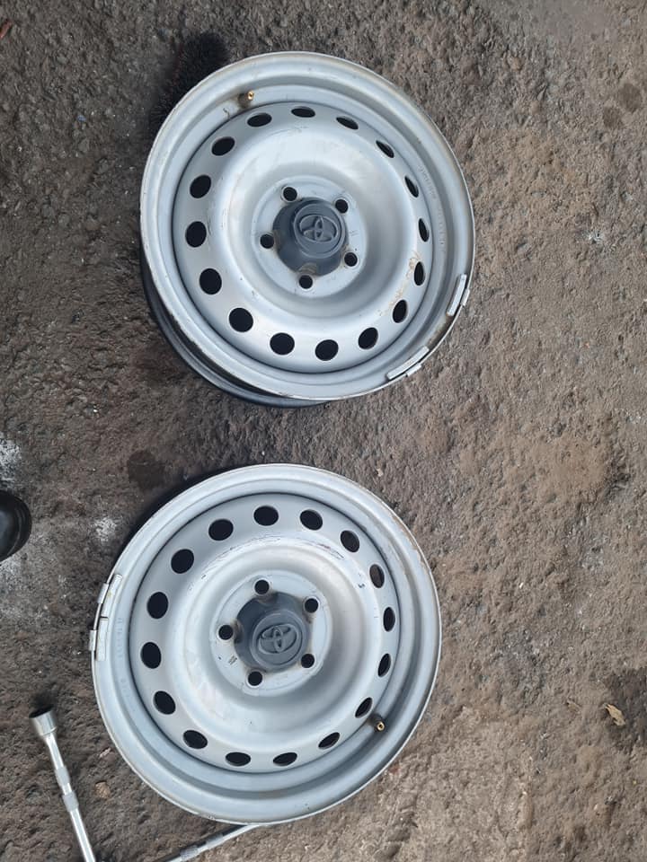Vw caddy original stardard steal rims size 16
