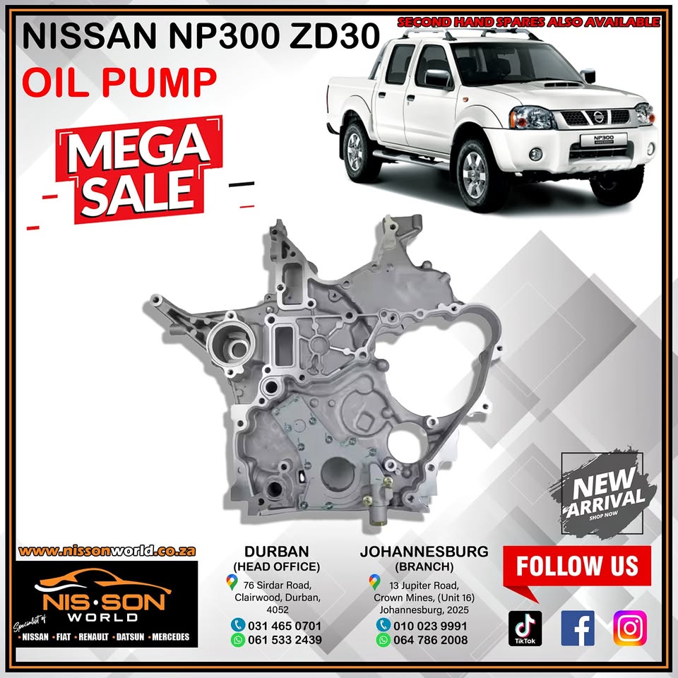 NISSAN NP300 ZD30 OIL PUMP - Private Seller