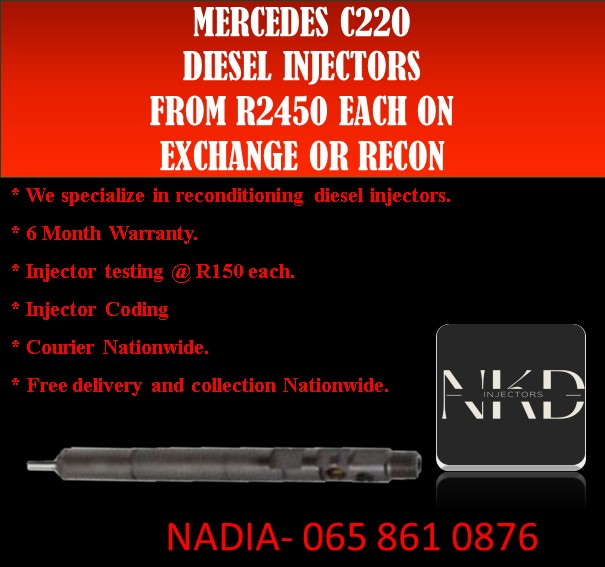 Mercedes C220 Delphi injectors for sale - Private Seller Mercedes C220 Delphi injectors for sale - Private Seller