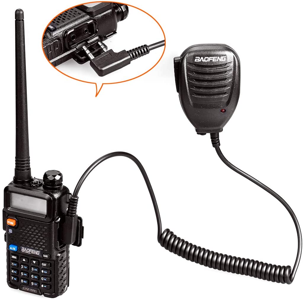 Hand Held Clip-On Shoulder Speaker Mic Microphone PTT for Walkie Talkies. NEW