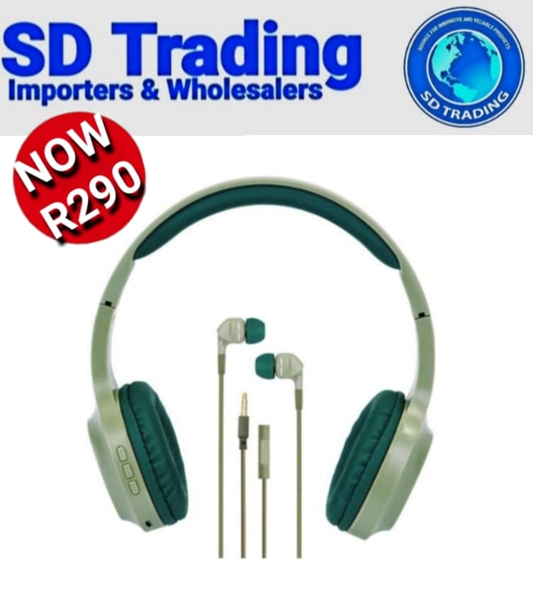 Wireless Headphones and Stereo In-Ear Buds and Mic
