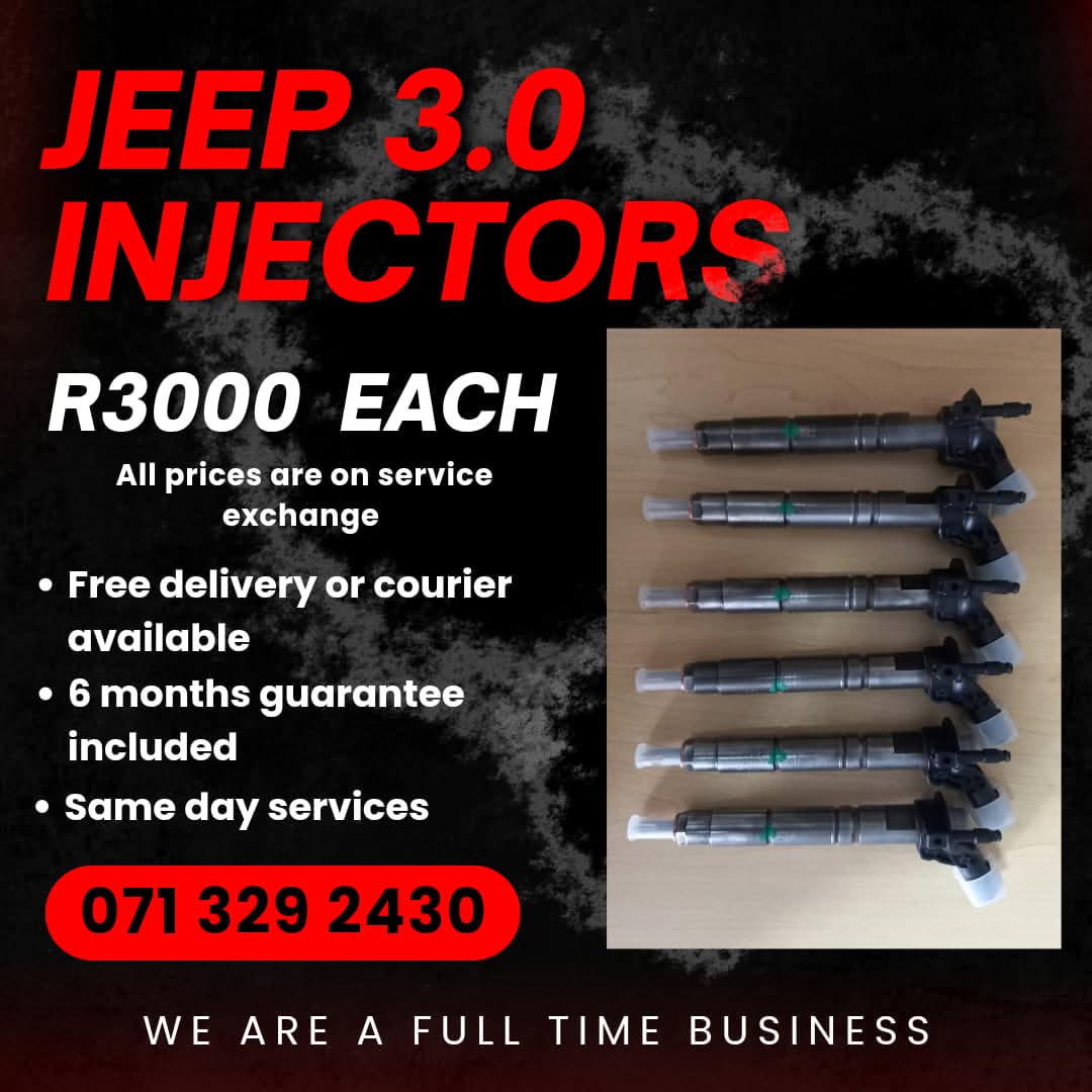 JEEP GRAND CHEROKEE 3.0 INJECTORS FOR SALE WITH WARRANTY ON - Private Seller JEEP GRAND CHEROKEE 3.0 INJECTORS FOR SALE WITH WARRANTY ON - Private Seller