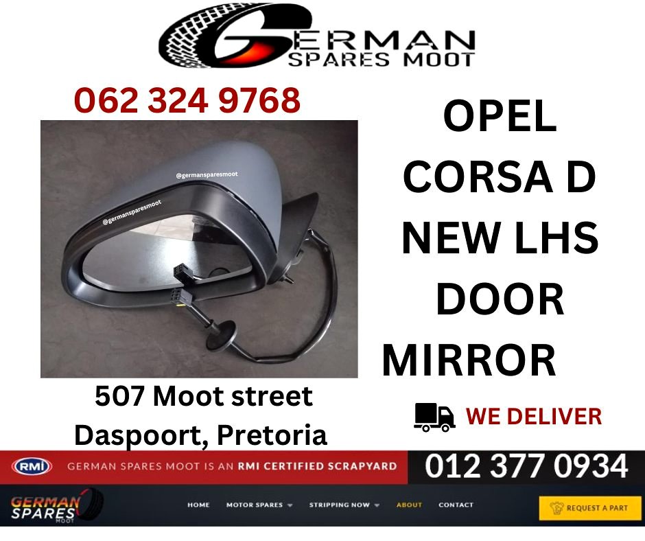 Opel Corsa D New LHS Door Mirror