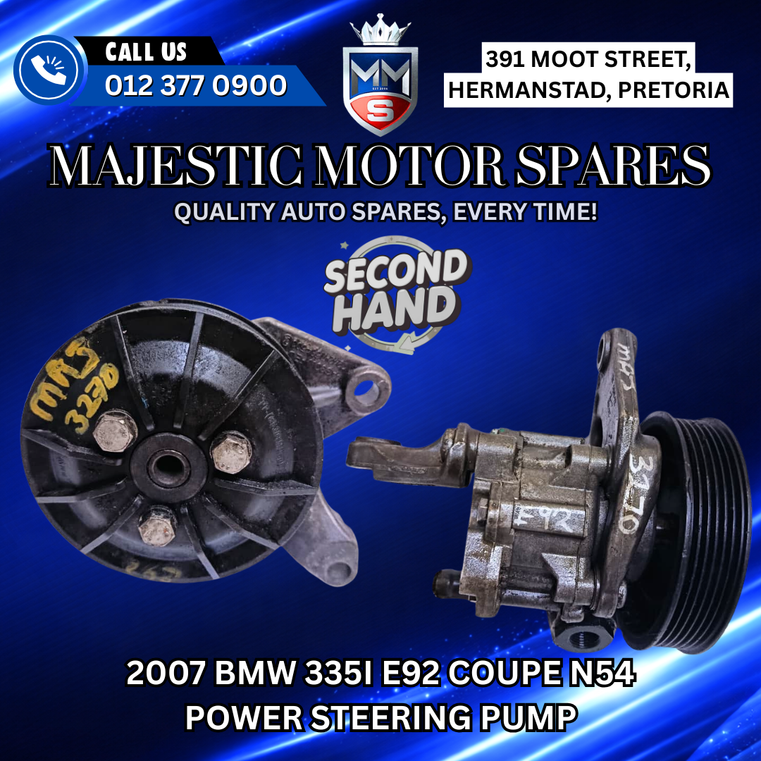 2007 BMW 335i E92 Coupe N54 Power Steering Pump Used - Private Seller 2007 BMW 335i E92 Coupe N54 Power Steering Pump Used - Private Seller
