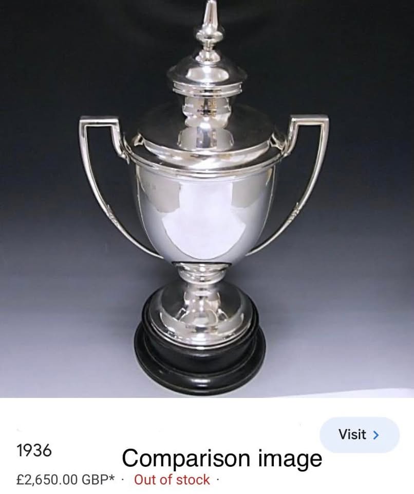 vintage silver trophy