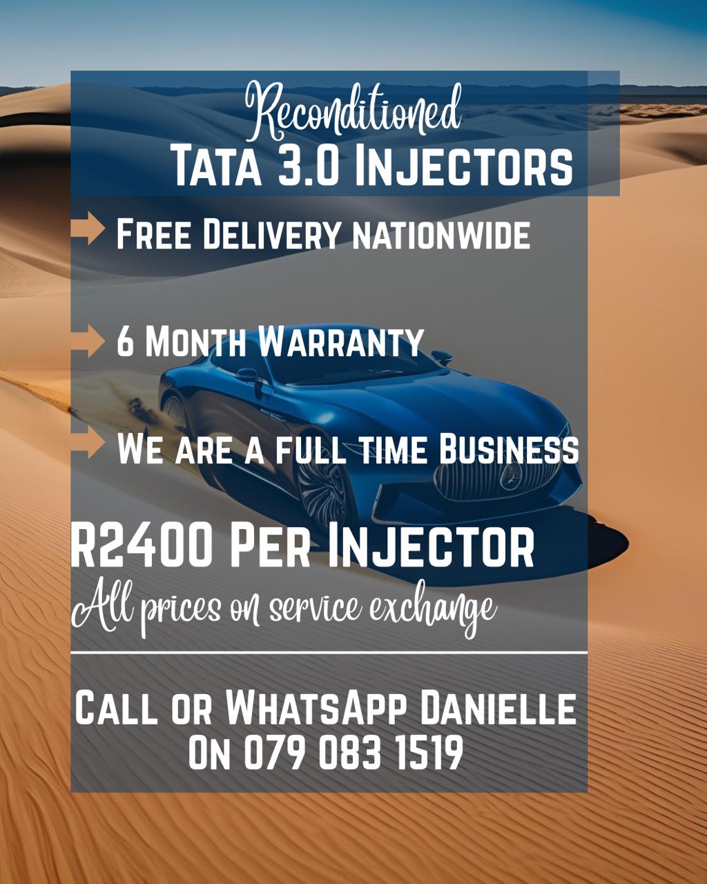 TATA 3.0 INJECTORS FOR SALE WITH WARRANTY INCLUDED - Private Seller TATA 3.0 INJECTORS FOR SALE WITH WARRANTY INCLUDED - Private Seller