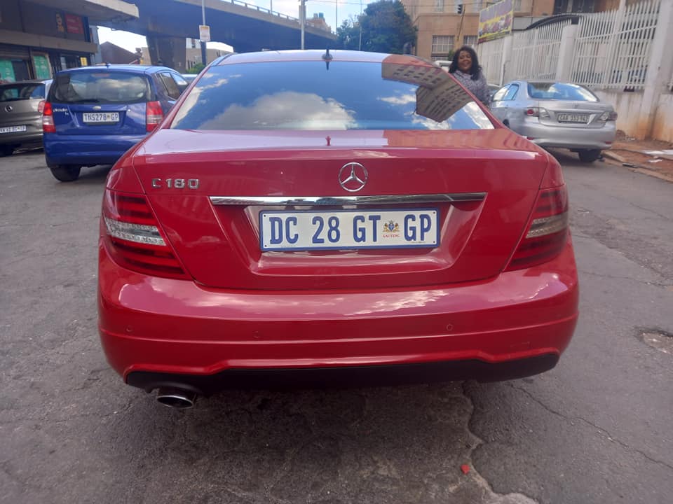 2014 MERCEDES BENZ C180 COUPE PETROL, AUTOMATIC TRANSMISSION, RED COLOR
