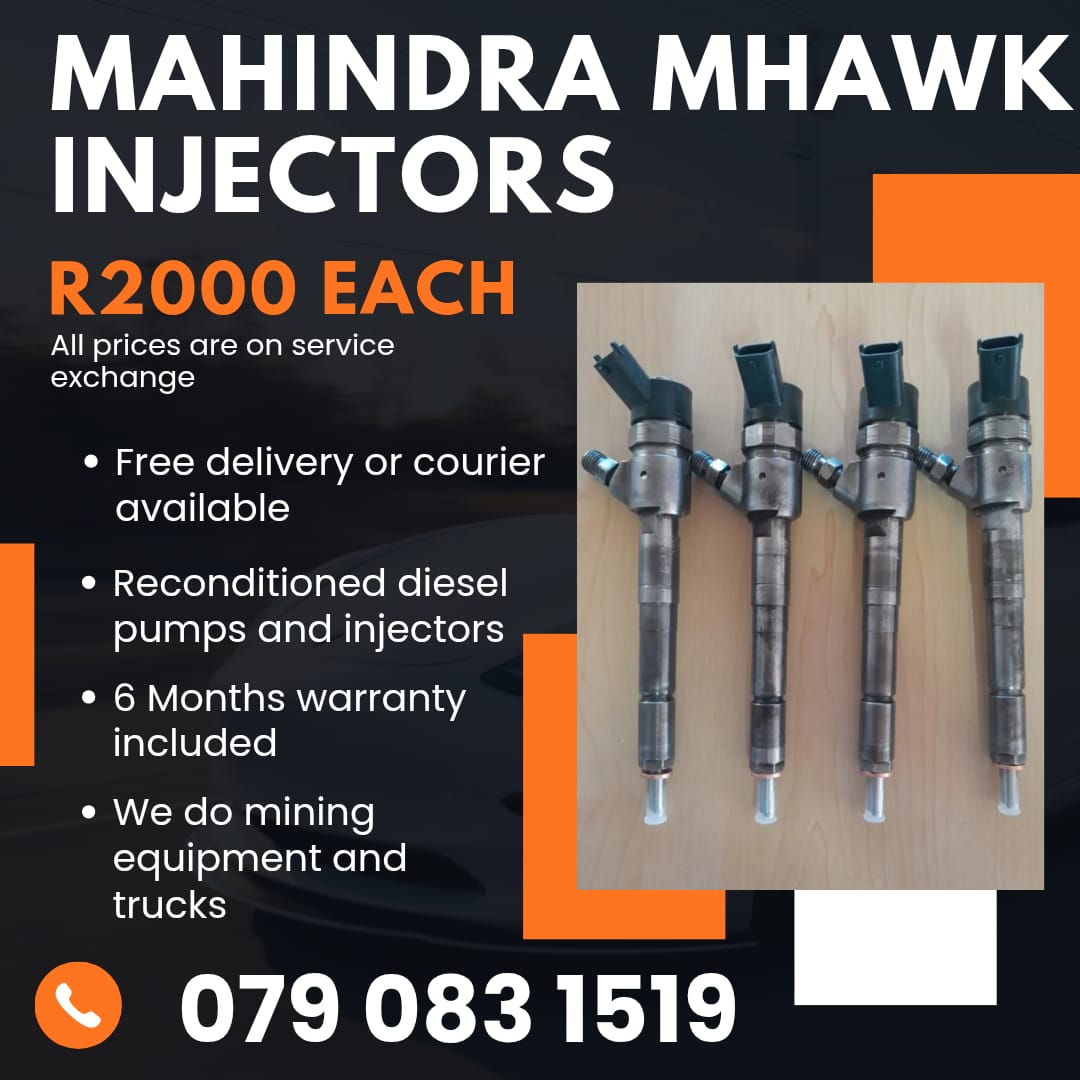 MAHINDRA MHAWK INJECTORS FOR SALE WITH WARRANTY INCLUDED - Private Seller MAHINDRA MHAWK INJECTORS FOR SALE WITH WARRANTY INCLUDED - Private Seller