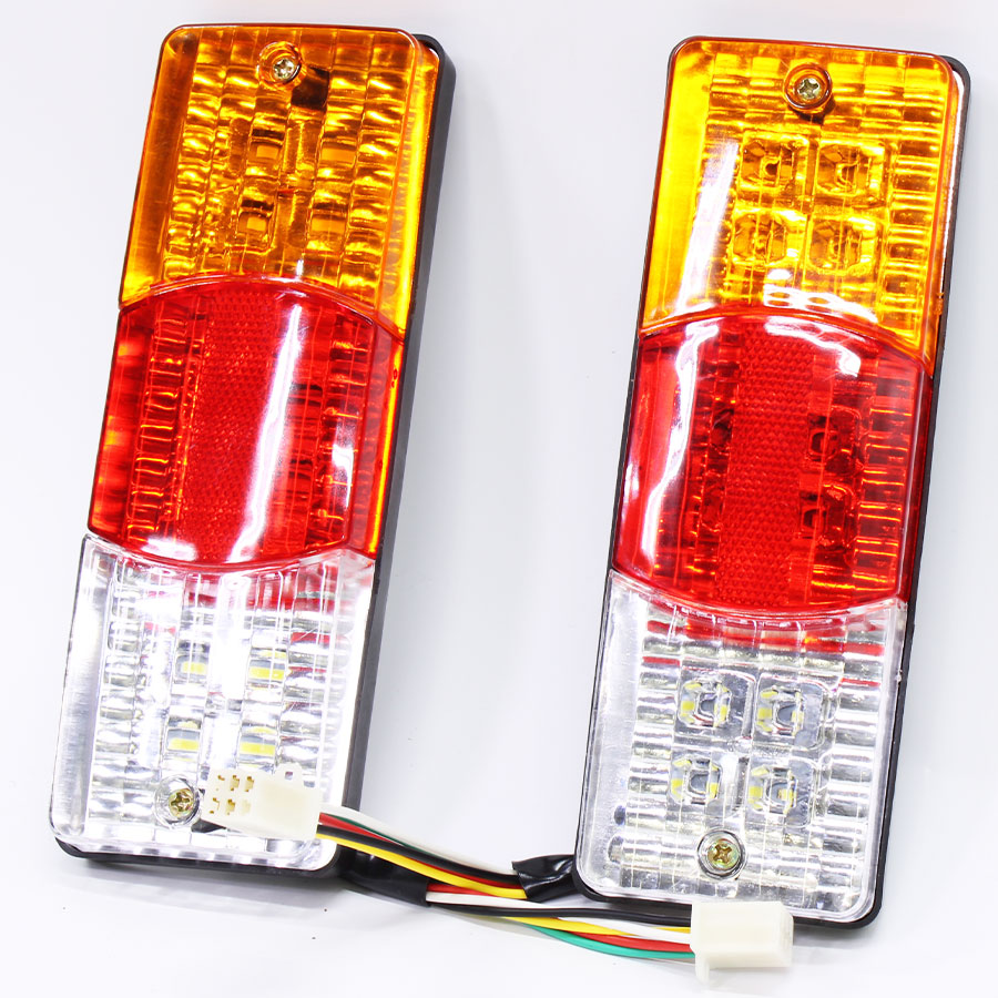 Universal Bakkie/Trailer LED Light Fitting – Amber/red/clear – 195x70mm (pair)
