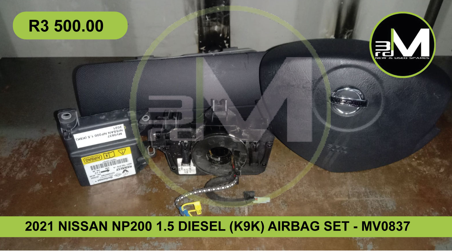 2021 NISSAN NP200 1.5 DIESEL (K9K) AIRBAG SET - MV0837 - Private Seller 2021 NISSAN NP200 1.5 DIESEL (K9K) AIRBAG SET - MV0837 - Private Seller