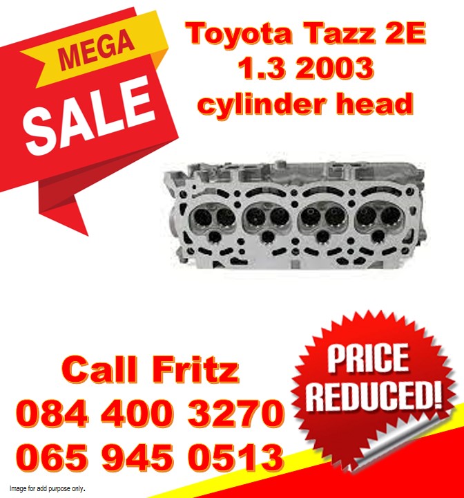 Toyota Tazz 2E 2003 cylinder head for sale. - Private Seller