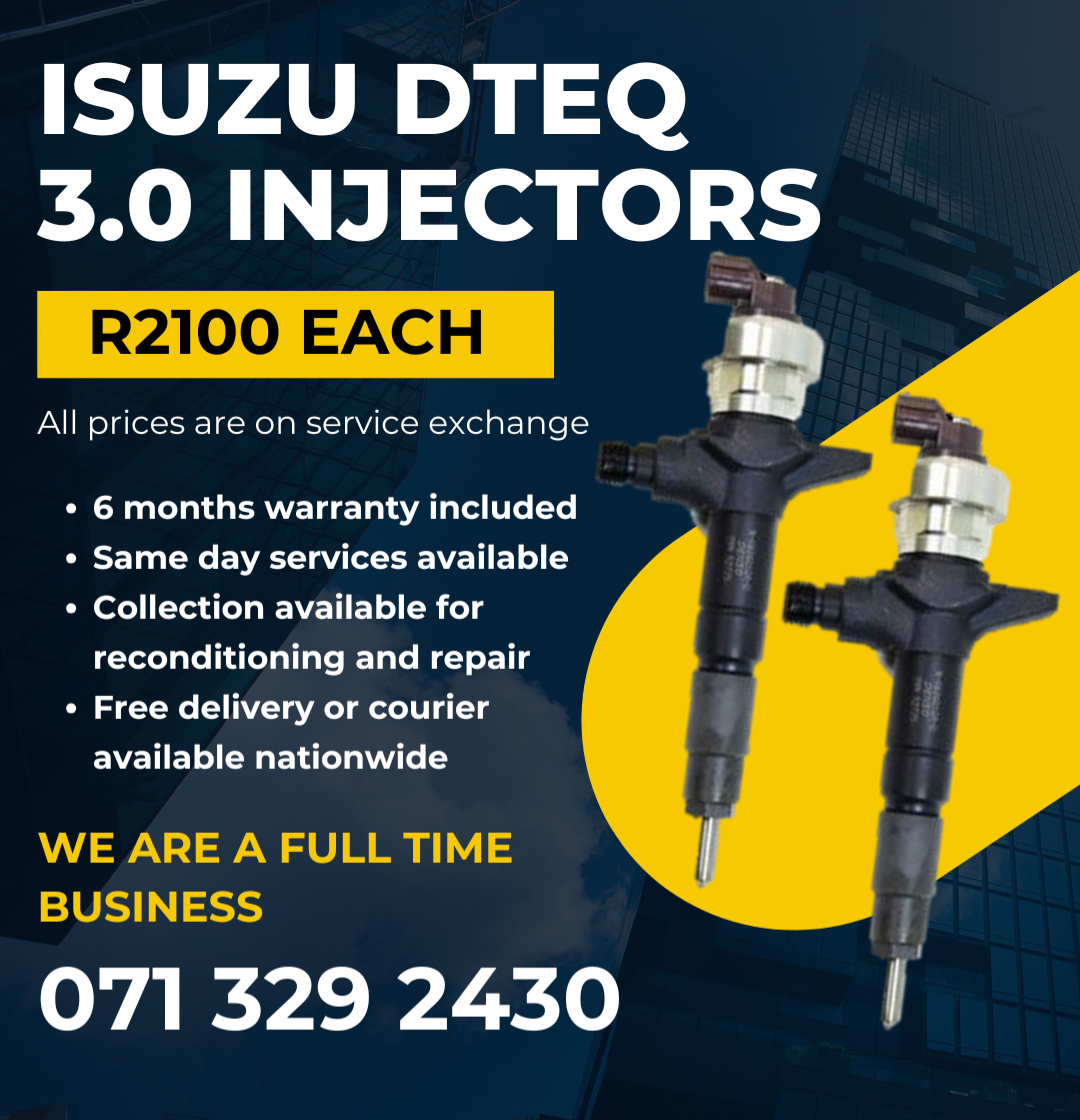 ISUZU DTEQ 3.0 INJECTORS FOR SALE WITH WARRANTY - Private Seller ISUZU DTEQ 3.0 INJECTORS FOR SALE WITH WARRANTY - Private Seller