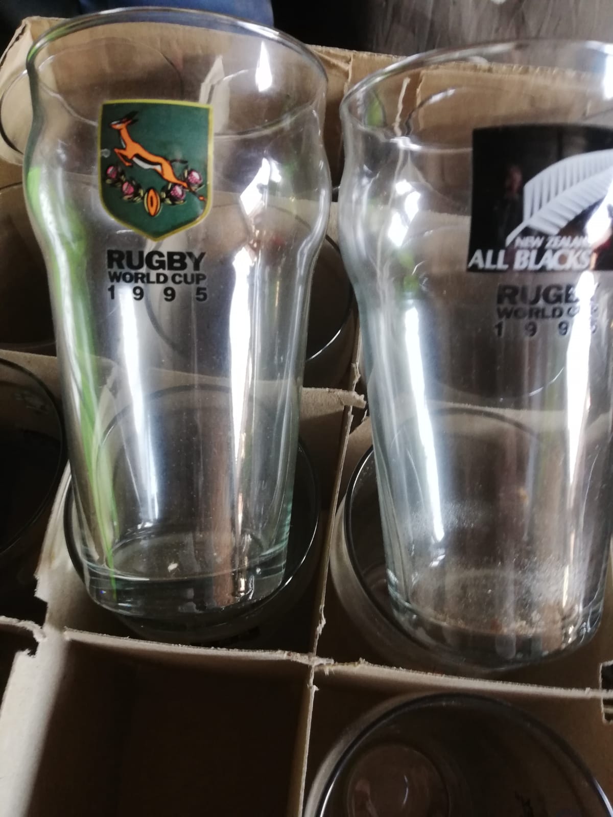 1995 World Cup Beer Glasses