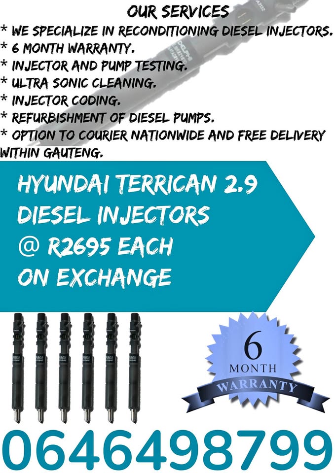 HYUNDAI TERRICAN 2.9 DIESEL INJECTORS - Private Seller HYUNDAI TERRICAN 2.9 DIESEL INJECTORS - Private Seller