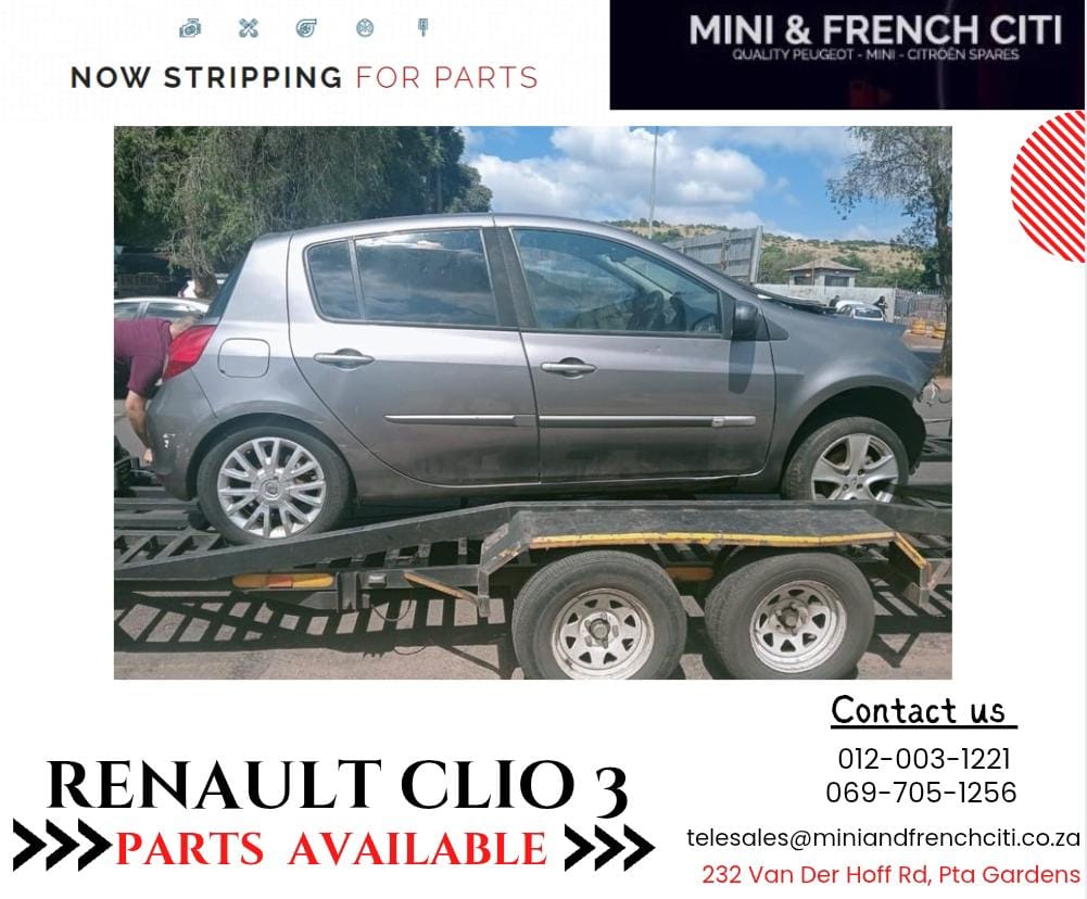 STRIPPING 2010 RENAULT CLIO 3 FOR SPARE PARTS - Private Seller STRIPPING 2010 RENAULT CLIO 3 FOR SPARE PARTS - Private Seller