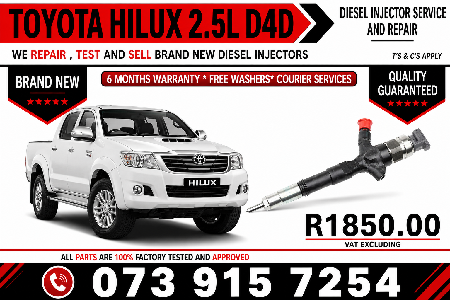 _Toyota_Hilux_2.5L_Diesel_Fuel_Injectors - Private Seller _Toyota_Hilux_2.5L_Diesel_Fuel_Injectors - Private Seller