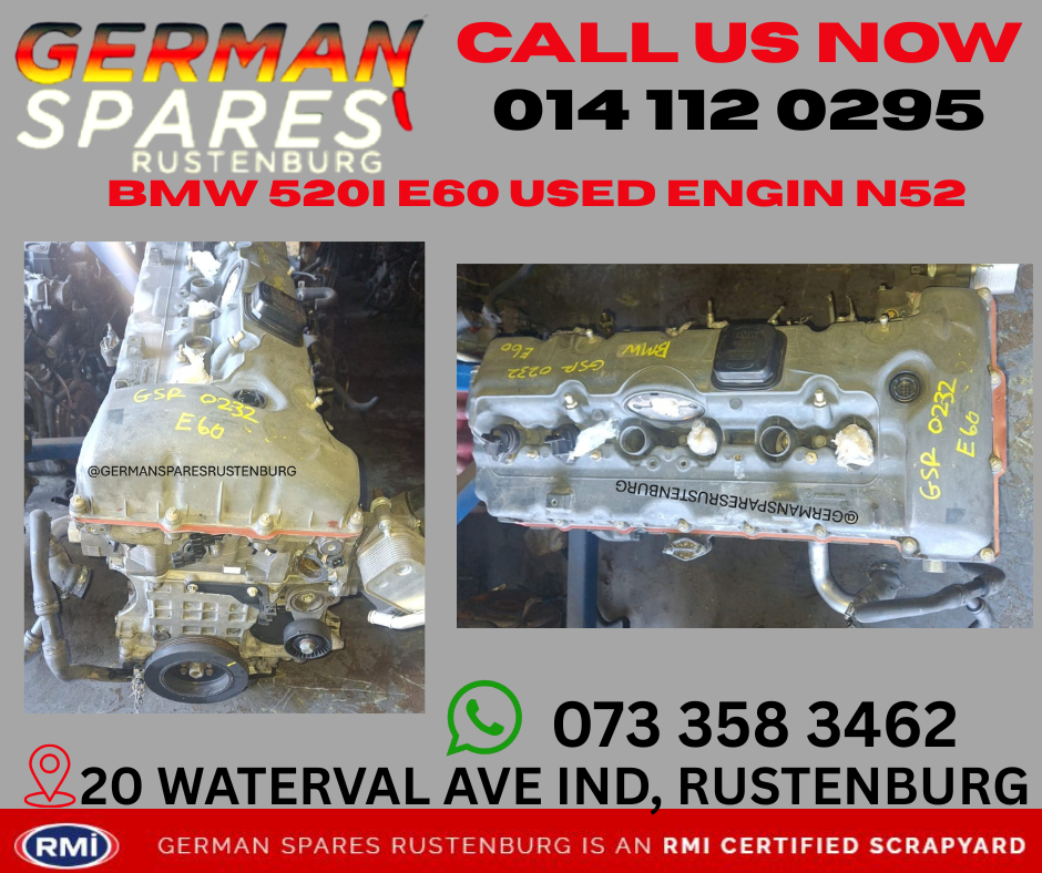 BMW 520I E60 USED ENGINE N52 FOR SALE - Private Seller BMW 520I E60 USED ENGINE N52 FOR SALE - Private Seller