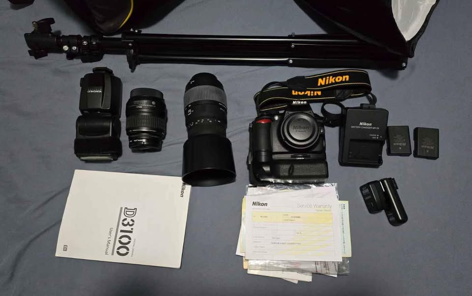 Nikon D3100 with a lot of extras