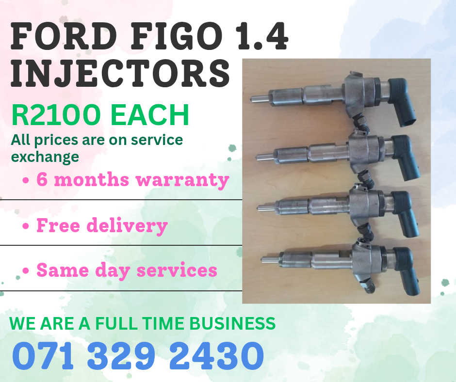 FORD FIGO 1.4 DIESEL INJECTORS FOR SALE WITH WARRANTY - Private Seller FORD FIGO 1.4 DIESEL INJECTORS FOR SALE WITH WARRANTY - Private Seller