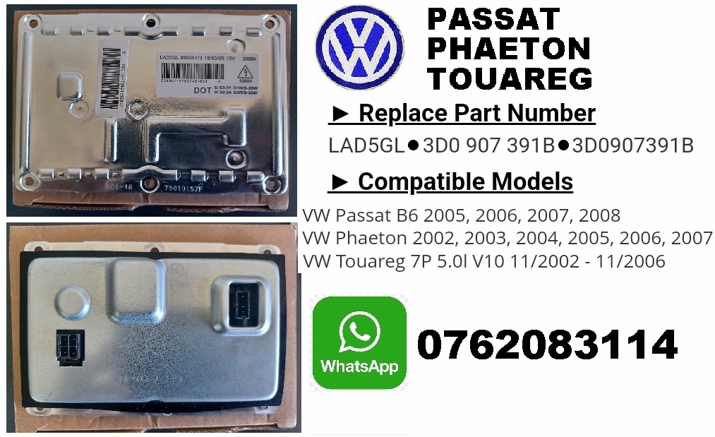 VW Headlight Ballast Module 3D0907391B / LAD5GL