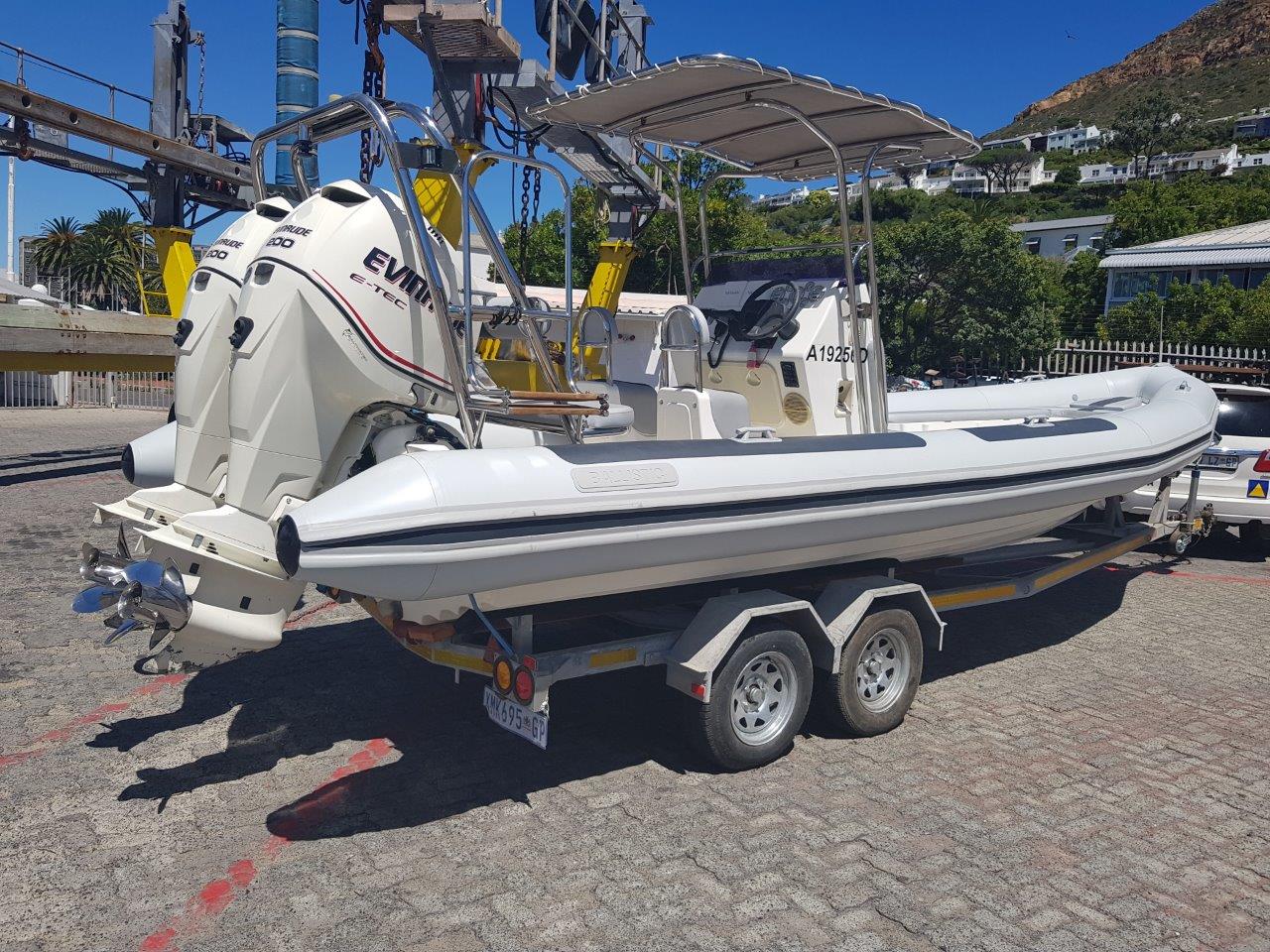 Boat - Ballistic 7.8 RIB, new factory fitted Hypalon pontoons
