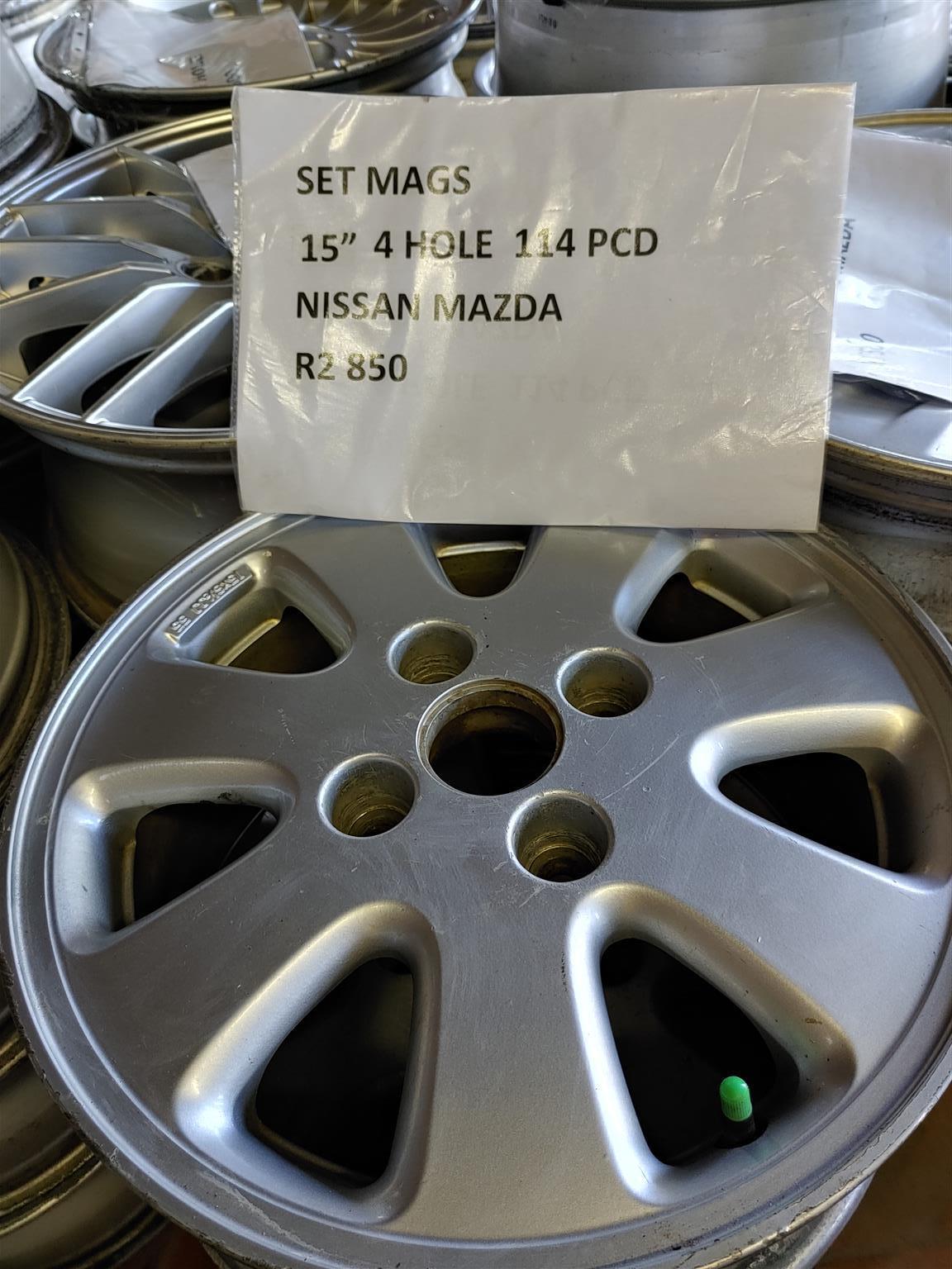 MAGS SET HYUNDAI MAZDA 3 & 6  17 " 5 HOLE 115 PCD FOR SALE - Private Seller