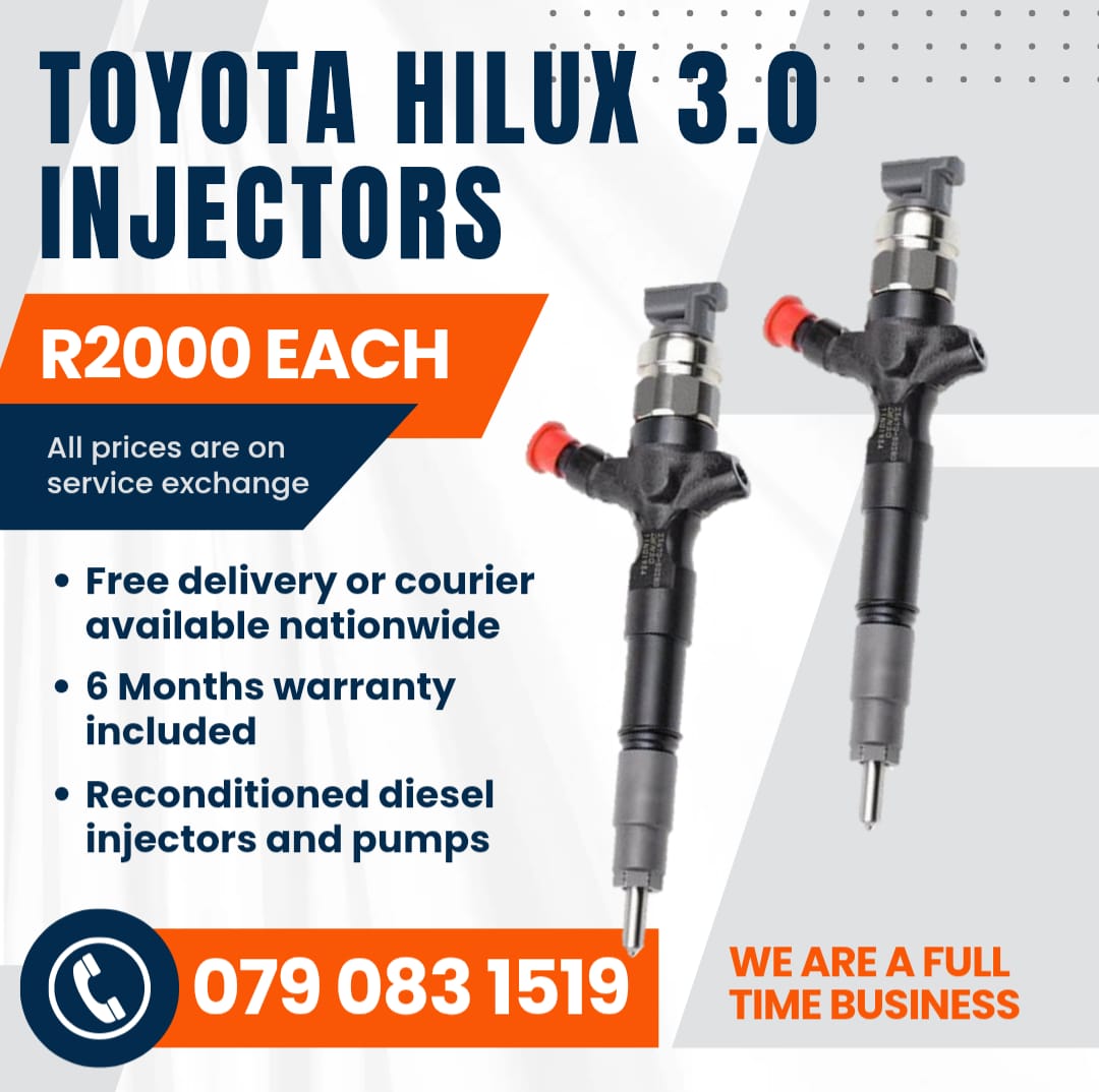 TOYOTA HILUX 3.0 INJECTORS FOR SALE WITH WARRANTY - Private Seller TOYOTA HILUX 3.0 INJECTORS FOR SALE WITH WARRANTY - Private Seller