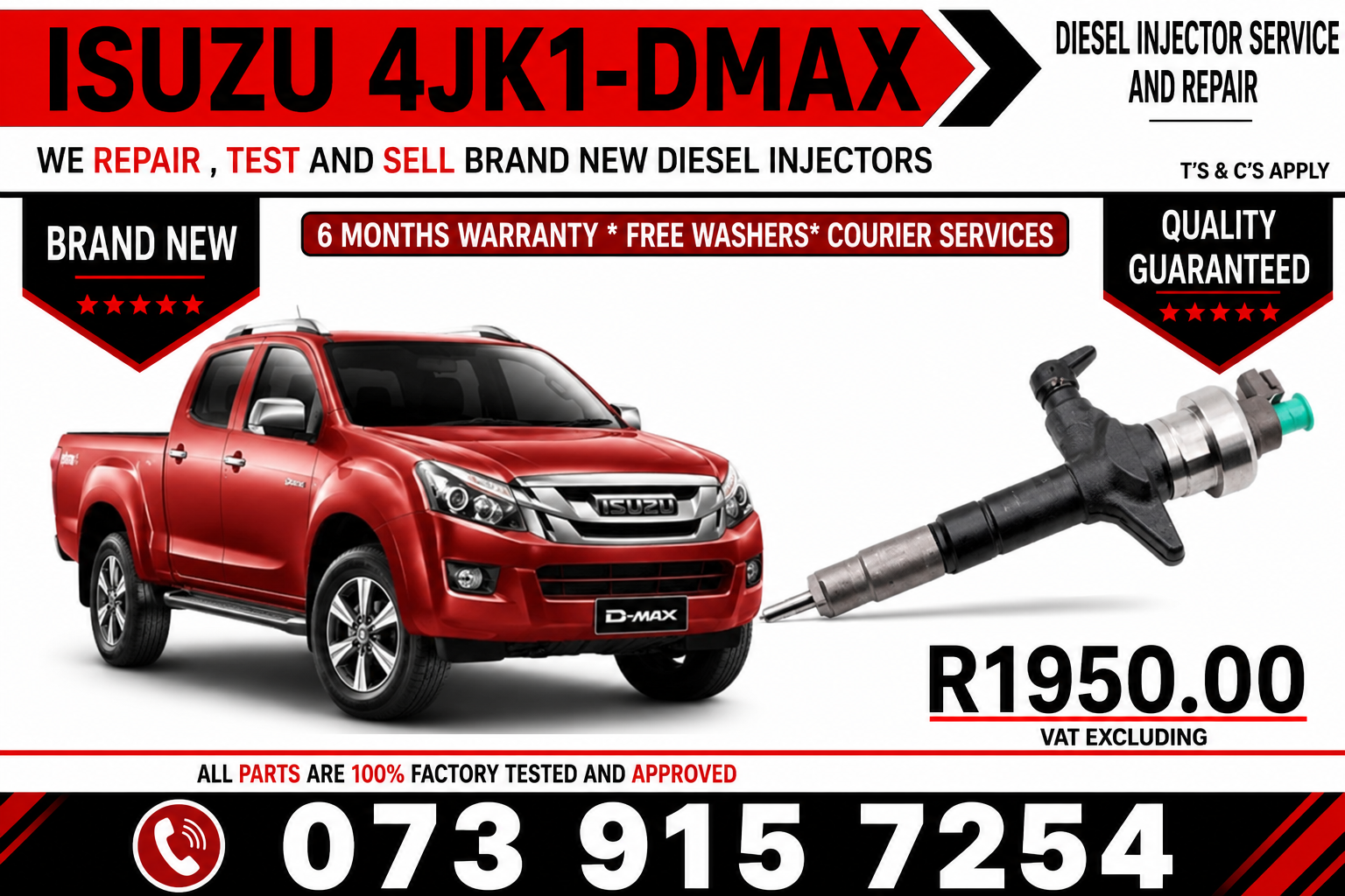 _Isuzu_4JK1_Dmax_Diesel_Fuel_Injectors - Private Seller _Isuzu_4JK1_Dmax_Diesel_Fuel_Injectors - Private Seller