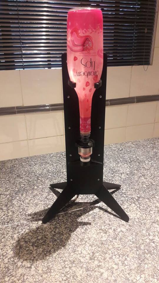 Liquor Dispenser: Unique Free Standing with 2-Optics. Made of Iron. Brand New