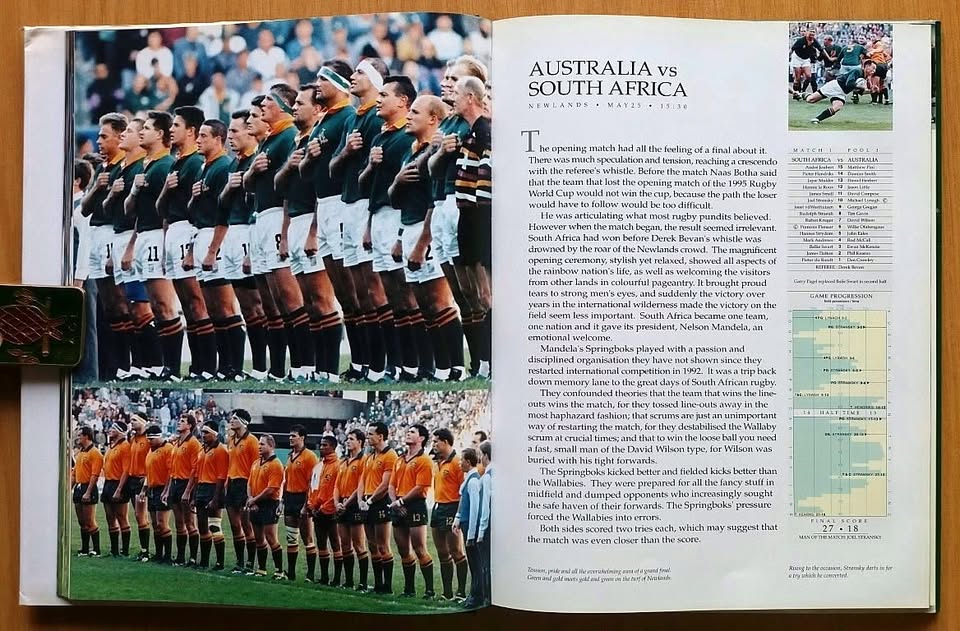The story of the rugby world cup South Africa 1995.