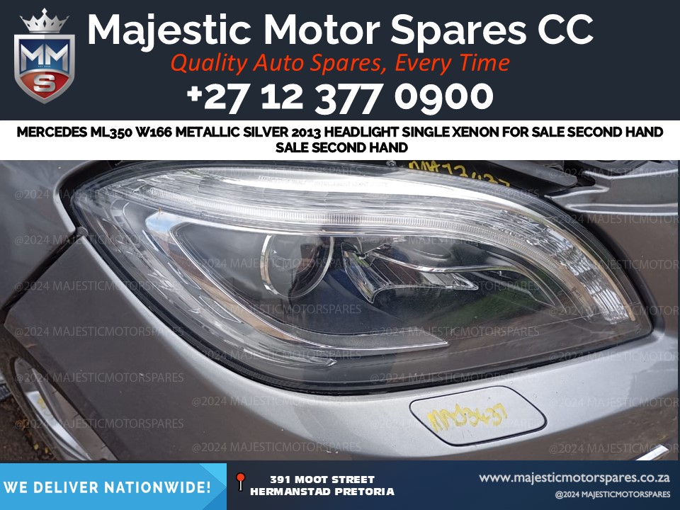 Xenon Headlight for Mercedes ML350 W166 2013 Preface – Single Unit  Single xenon Xenon Headlight for Mercedes ML350 W166 2013 Preface – Single Unit  Single xenon