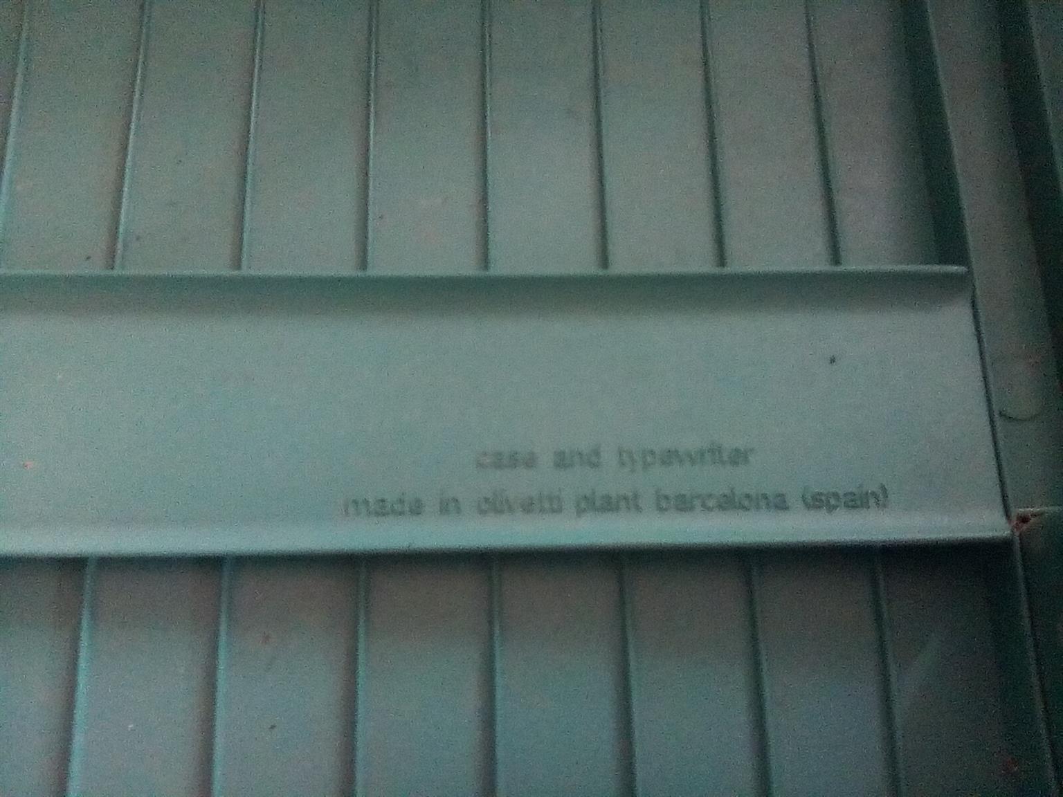 Olivetti studio 45 typewriter