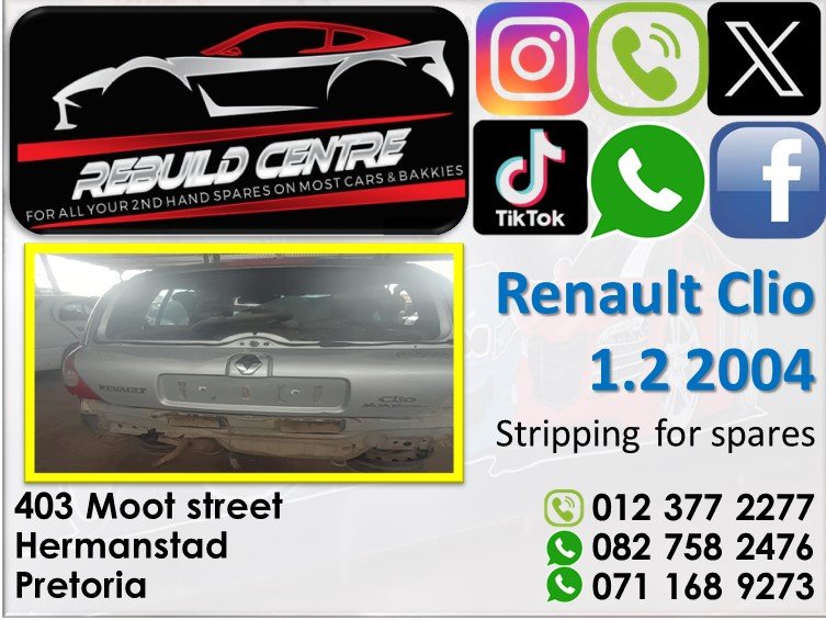 Renault Clio 1.2 2004 stripping for spares. - Private Seller Renault Clio 1.2 2004 stripping for spares. - Private Seller