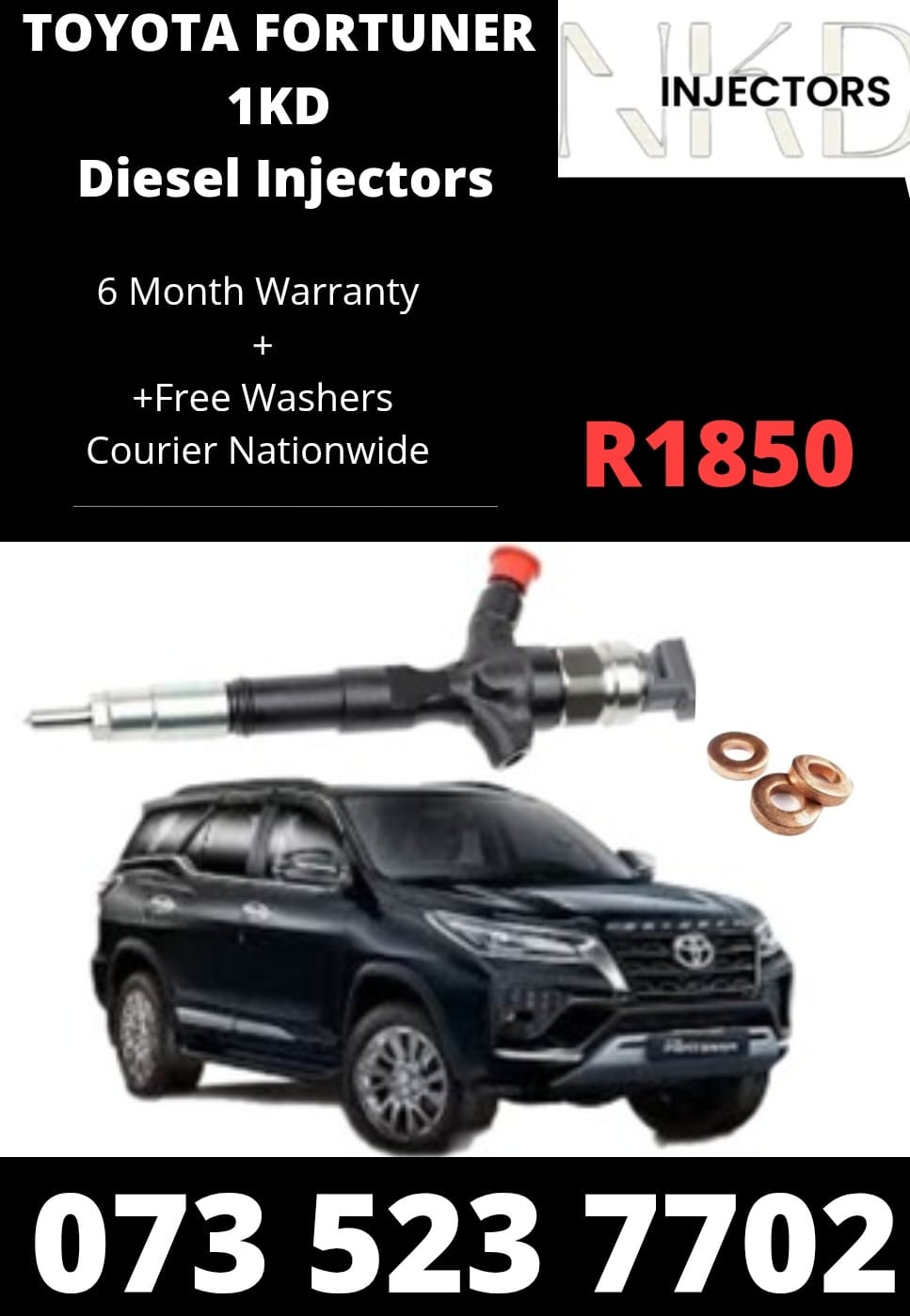 Toyota Fortuner 3L Diesel injectors on Recon - Private Seller Toyota Fortuner 3L Diesel injectors on Recon - Private Seller