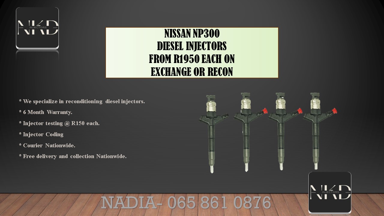 NISSAN NP300 DIESEL INJECTRS FOR SSLE WE TEST AND SUPPLY PROOF - Private Seller NISSAN NP300 DIESEL INJECTRS FOR SSLE WE TEST AND SUPPLY PROOF - Private Seller