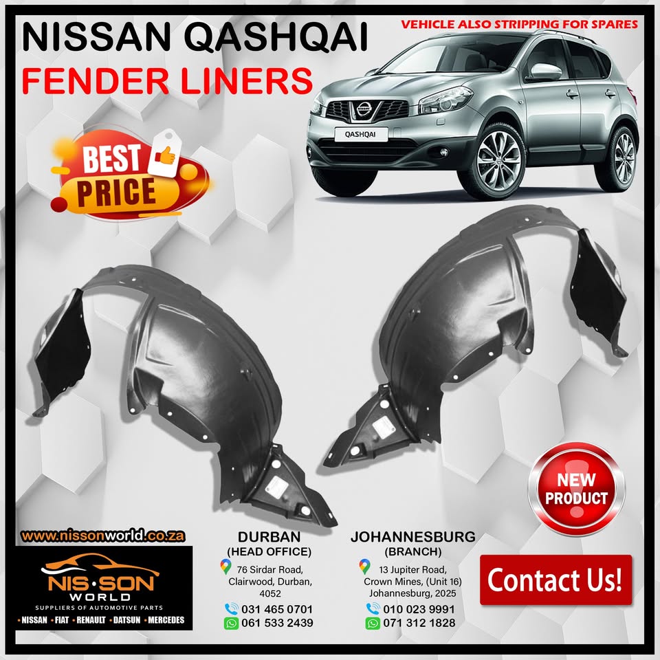 NISSAN QASHQAI FENDER LINERS - Private Seller