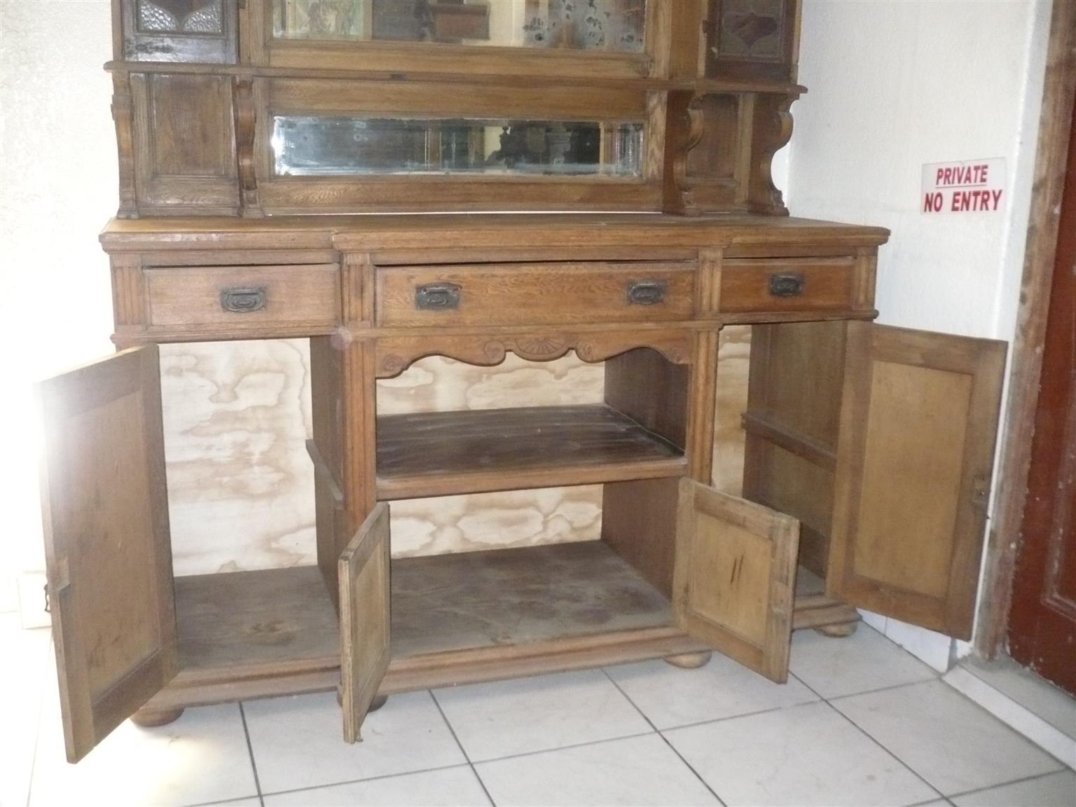 Antique Solid Wood Buffet