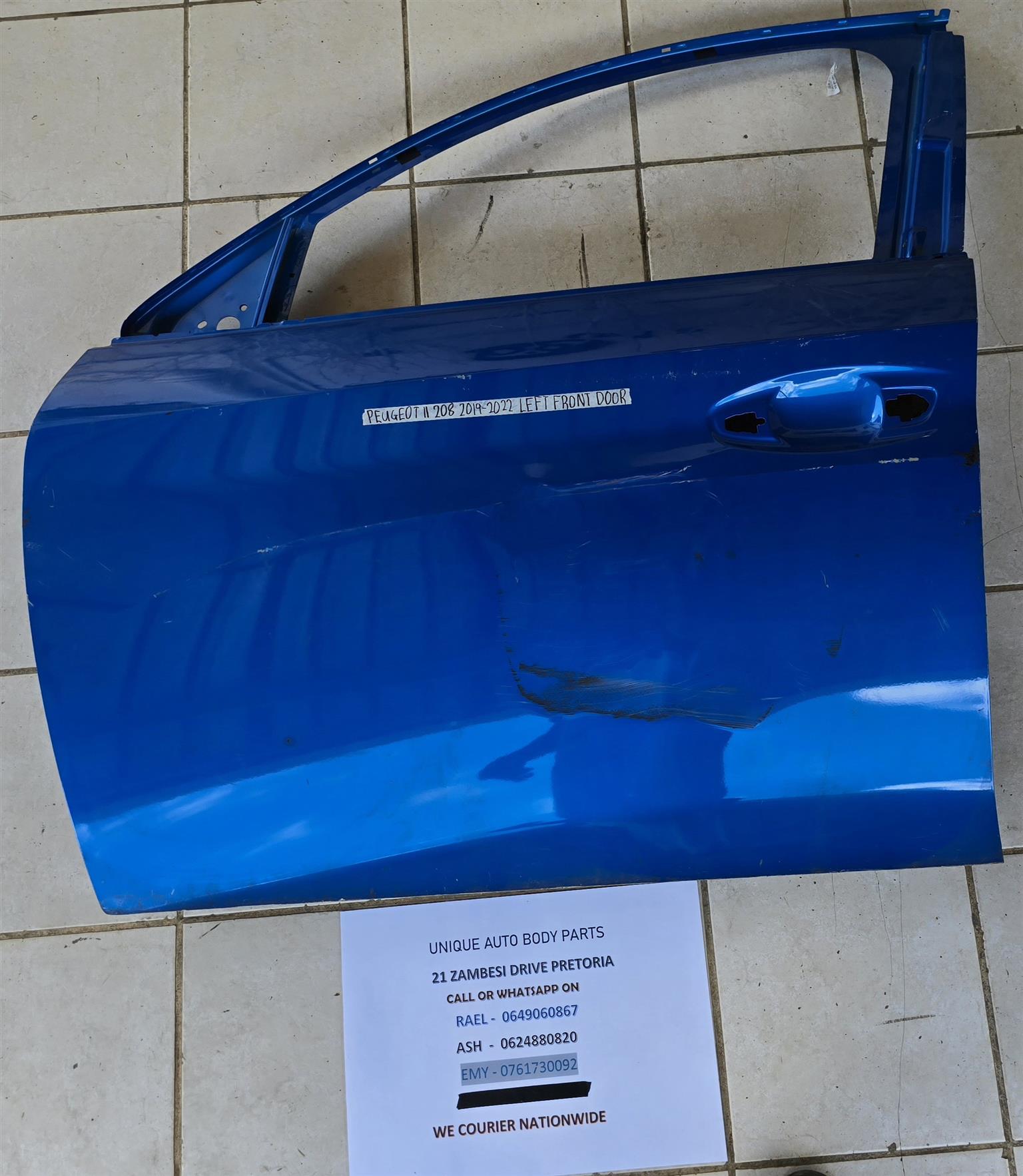 Peugeot 2 208 2019 – 2022 Left Front Door Peugeot 2 208 2019 – 2022 Left Front Door