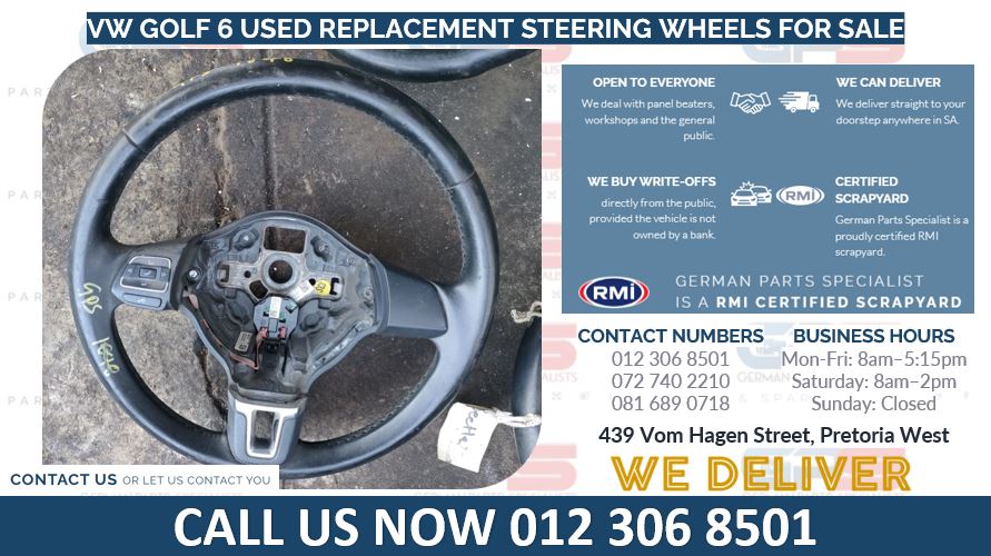 VW GOLF 6 USED REPLACEMENT STEERING WHEELS FOR SALE - Private Seller VW GOLF 6 USED REPLACEMENT STEERING WHEELS FOR SALE - Private Seller