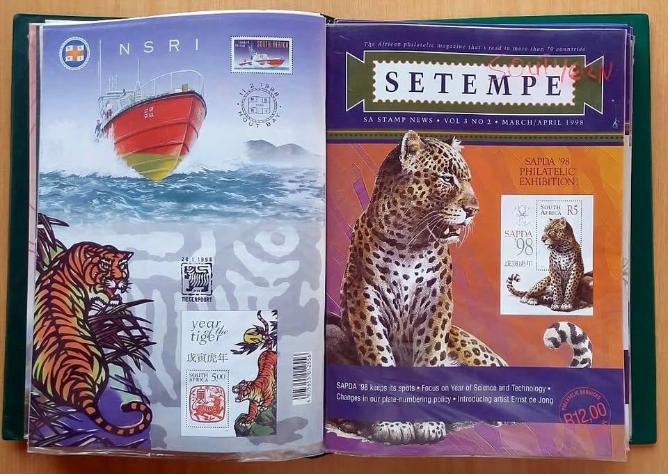 Setempe South African stamp booklet file..