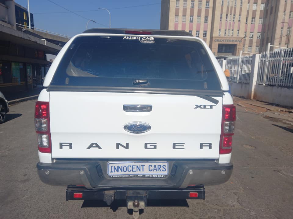 2019 FORD RANGER 3.2 TDCI XLT DIESEL, AUTOMATIC 4X4, DOUBLE CAB CANOPY, WHITE , 96000KM