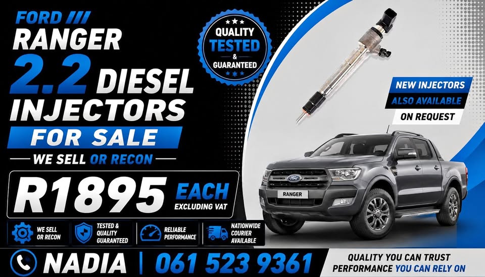 FORD RANGER 2,2 DIESEL INJECTORS FOR SALE - Private Seller FORD RANGER 2,2 DIESEL INJECTORS FOR SALE - Private Seller